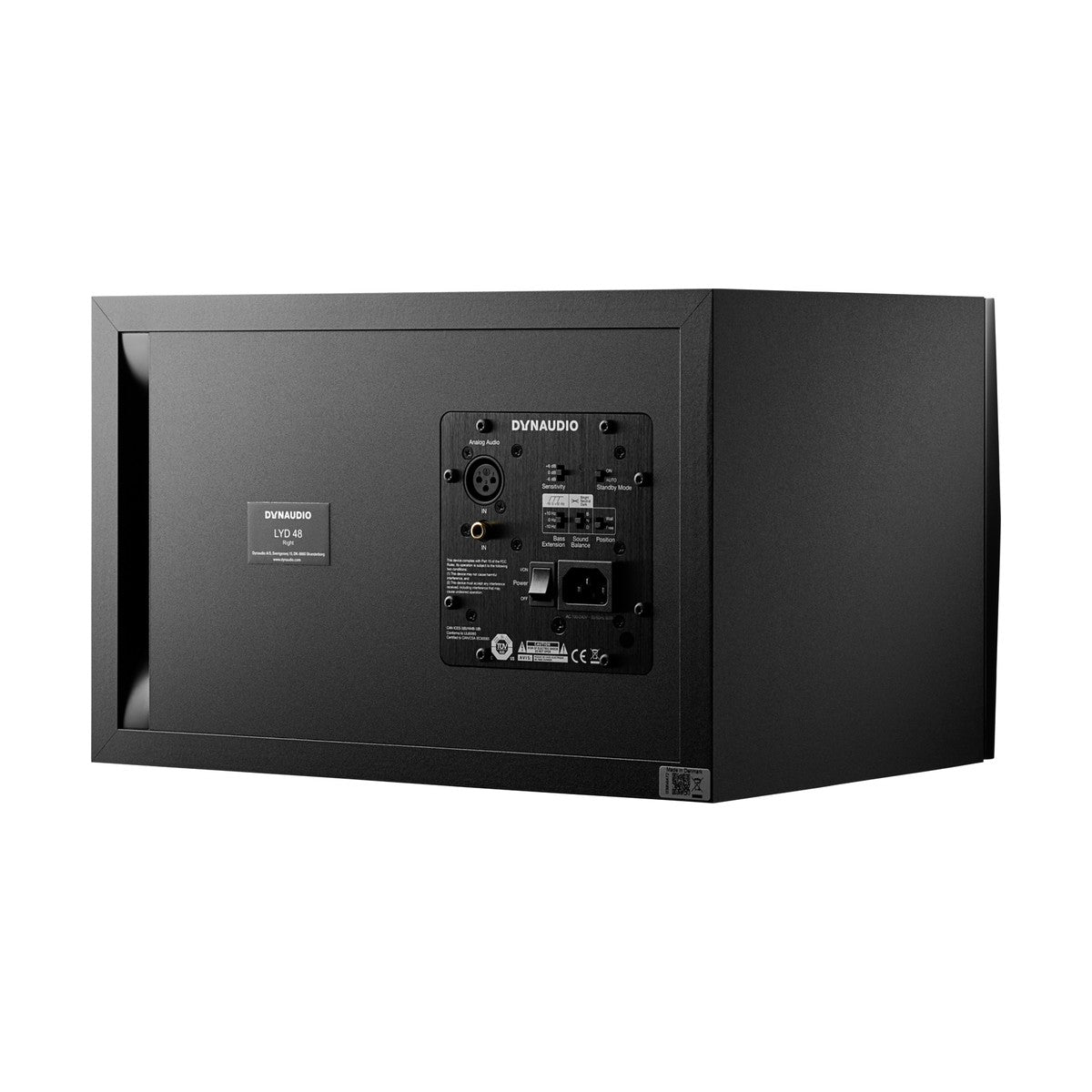 Dynaudio LYD 48 Black Right 3-way Active Studio Monitor