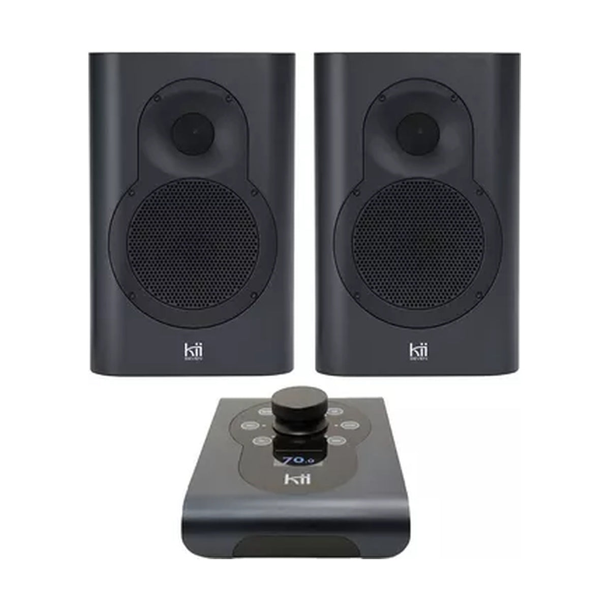 Kii SEVEN System FineTouch Dark Grey 3-way DSP-Controlled Active Monitor System (Pair)