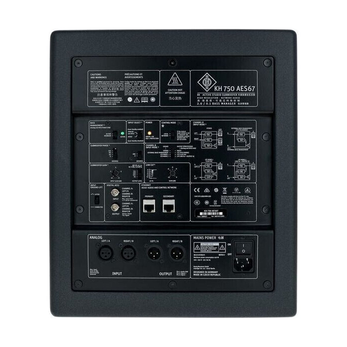 Neumann KH 750 AES67 10 inch Active DSP Studio Subwoofer
