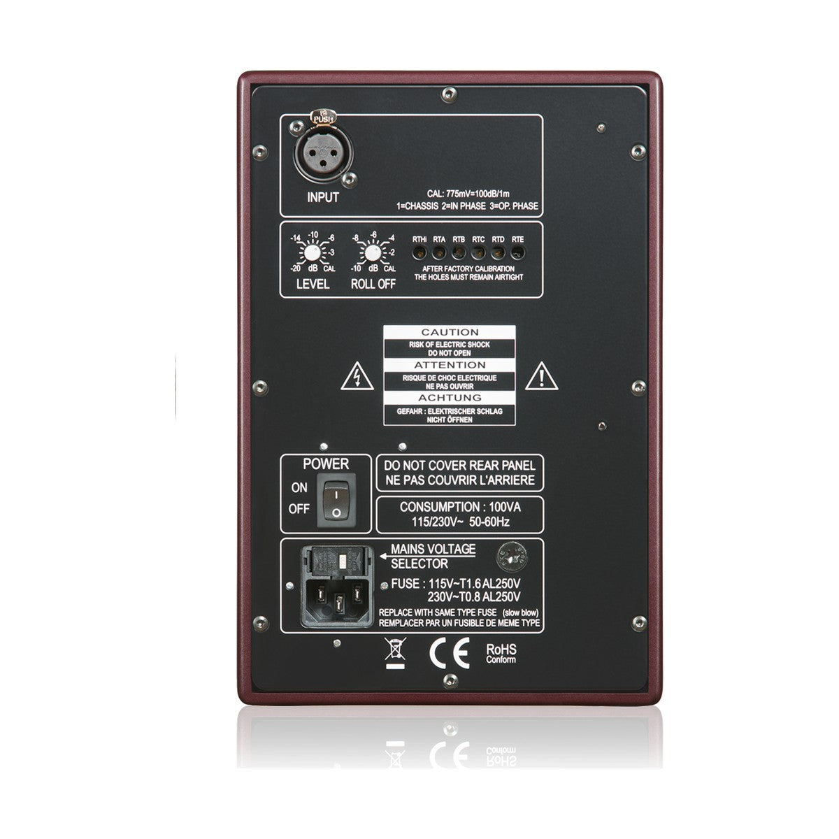 PSI AUDIO A 14 M Broadcast Studio Red 2-way Active Studio Monitor