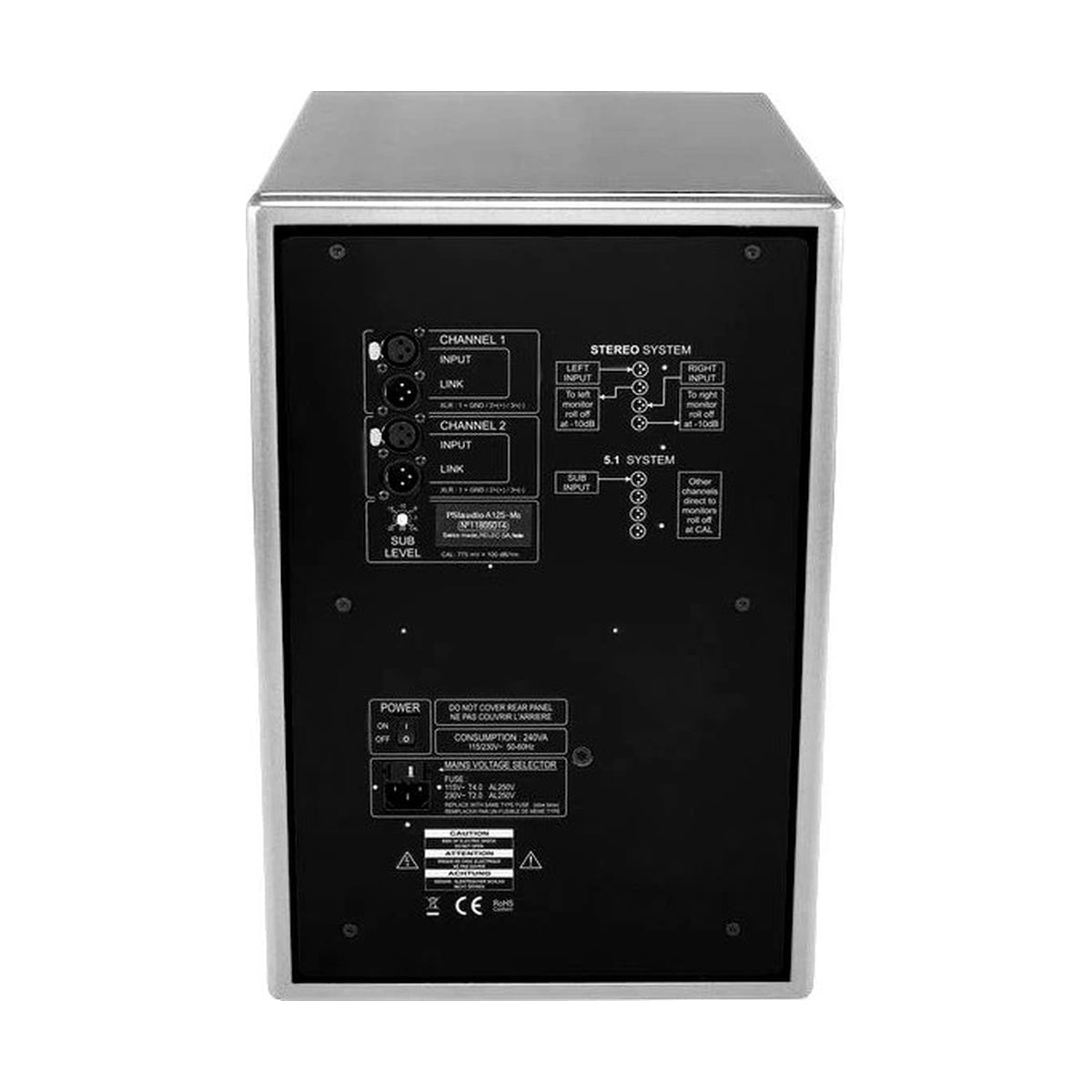 PSI Audio Sub A125-M Pure White Active Studio Subwoofer