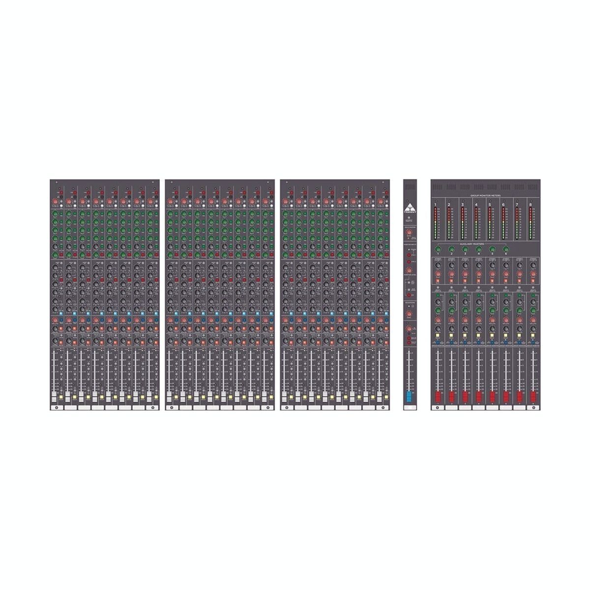 Trident 16 Channel 8 Buss Console With LED Meter Bridge