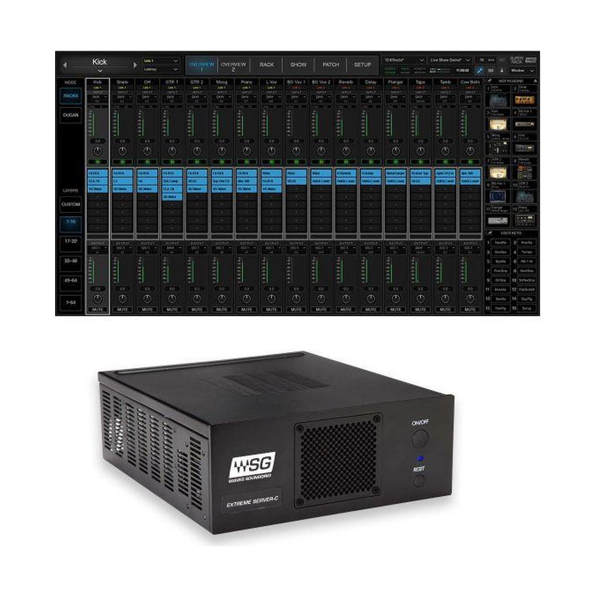 Waves SoundGrid Super Rack Extreme-C Combo