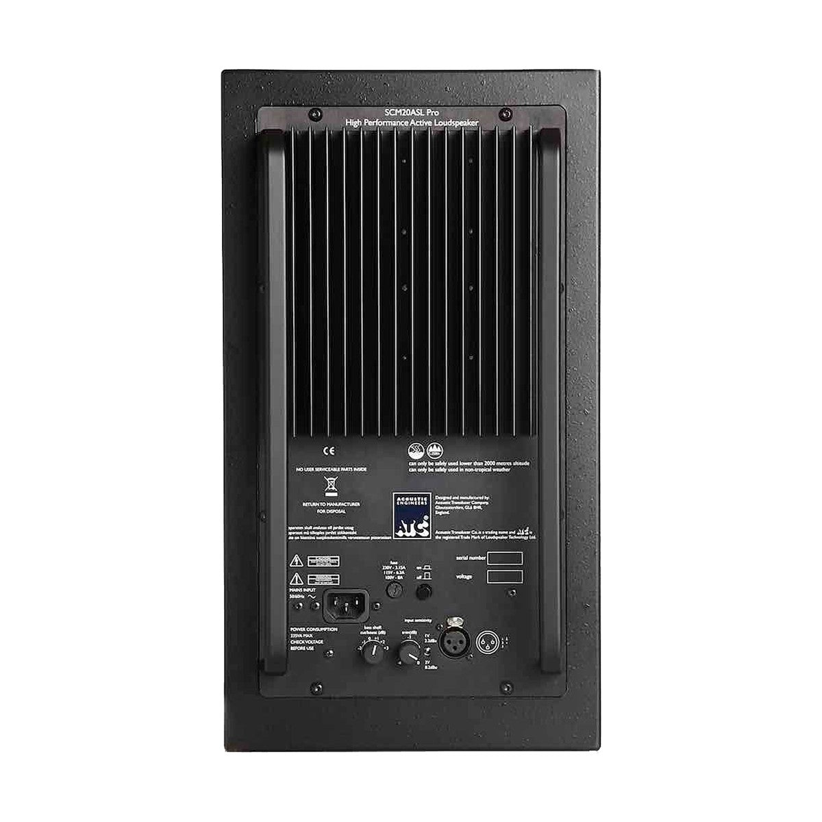 ATC SCM20PSL PRO MK2 2-way Passive Studio Monitor, 6.5 inch Woofer