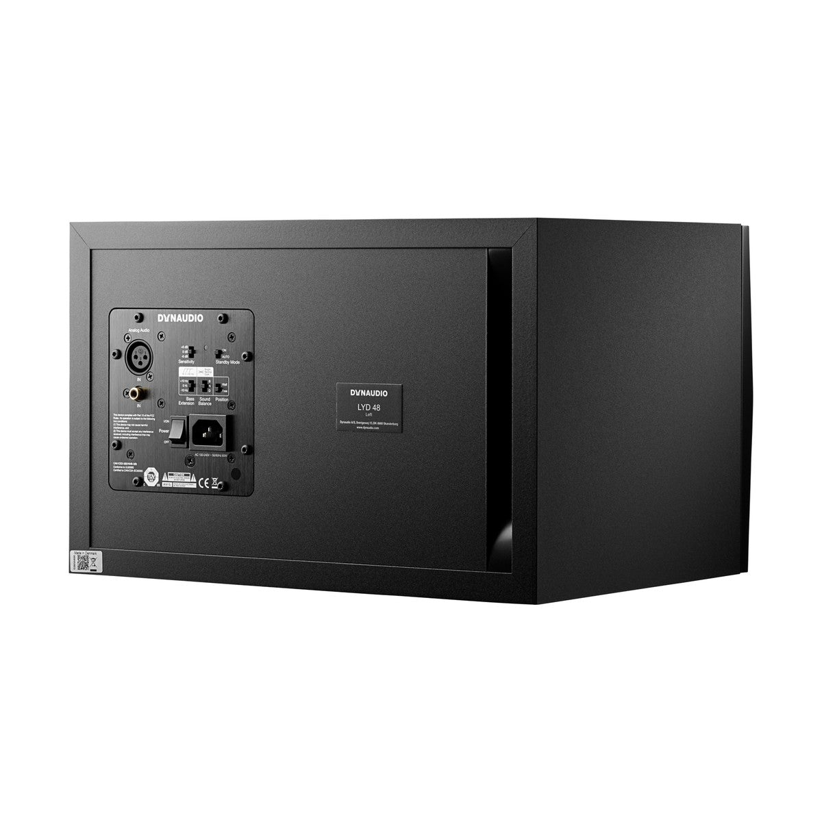 Dynaudio LYD 48 Black Left 3-way Active Studio Monitor