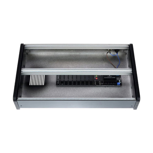 Erica Synths 2 x 84HP skiff case with integrated PSU vertical side panels (EU plug)