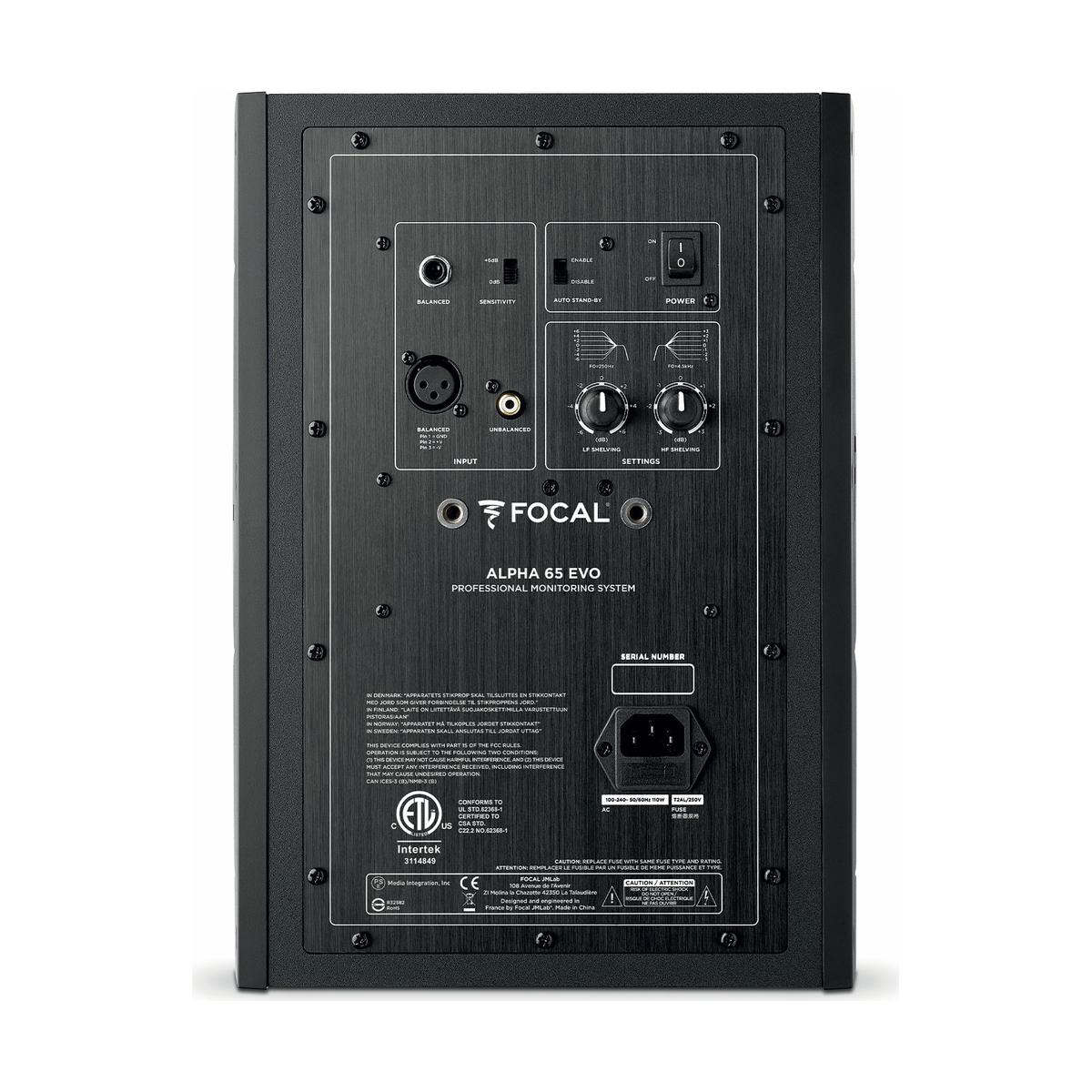 FOCAL ALPHA EVO 65 2-way Active Studio Monitor