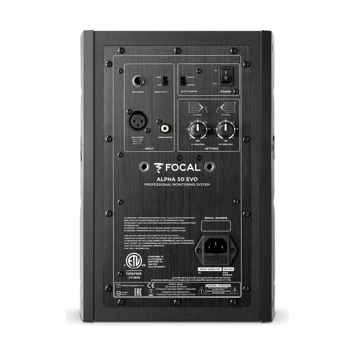 Focal ALPHA EVO 50 2-way Active Studio Monitor