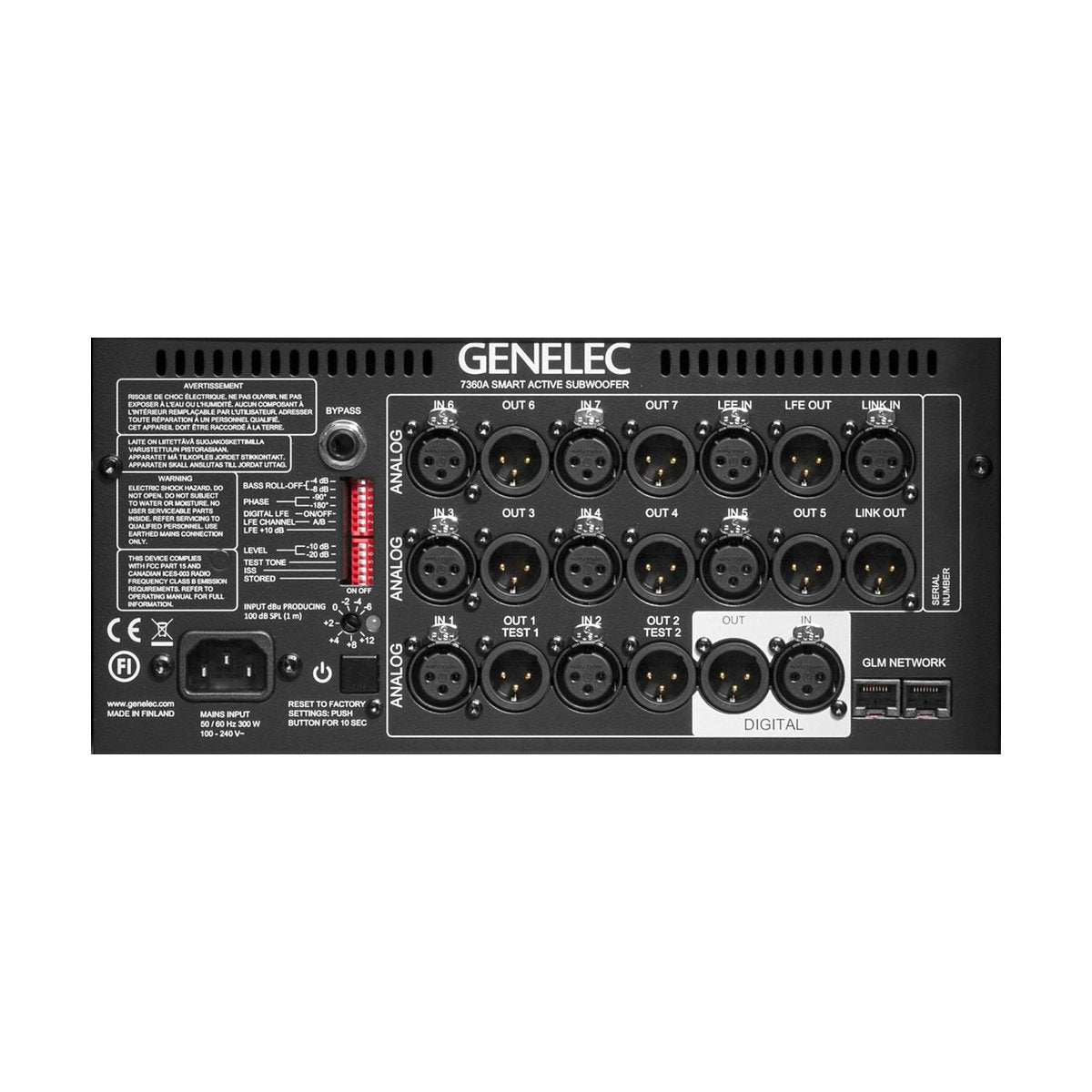 Genelec 7360A Black 10 inch SAM Powered Studio Subwoofer