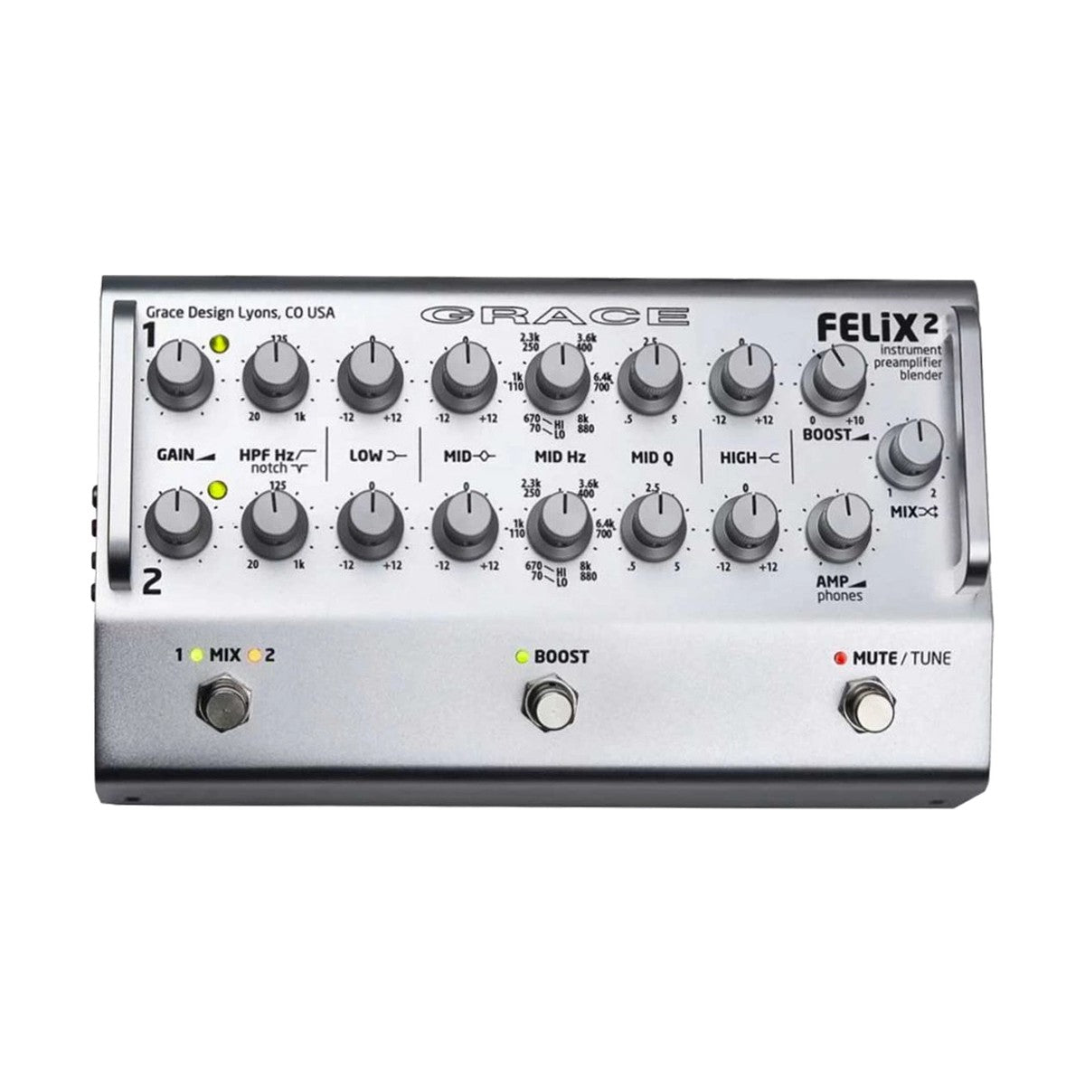 Grace Design FELiX 2 channel instrument preamplifier