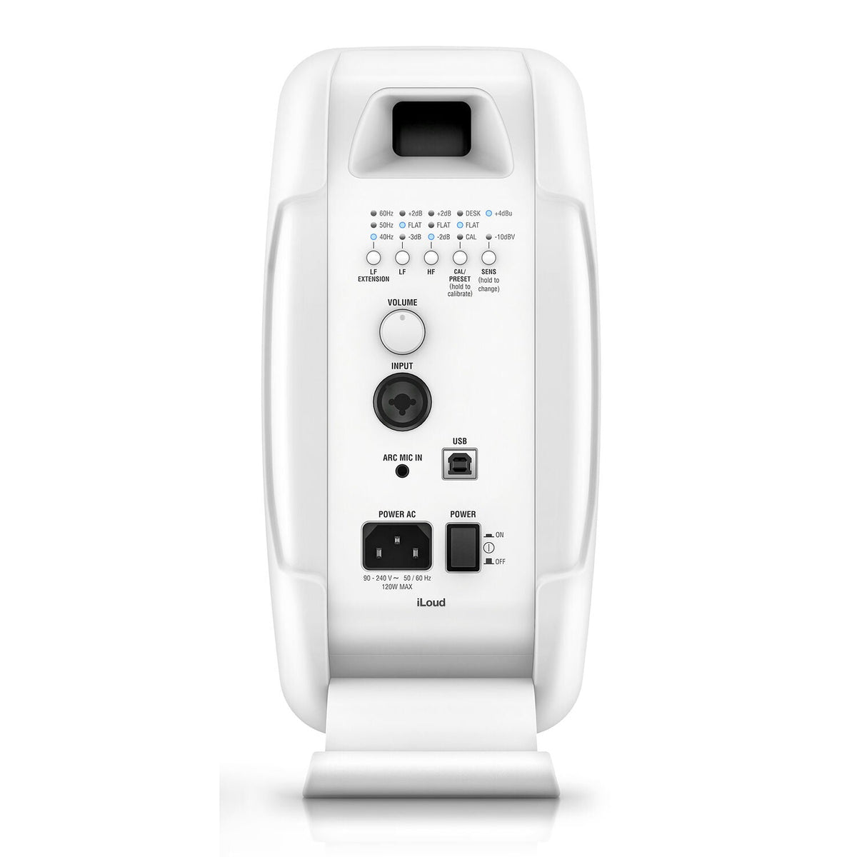 IK Multimedia iLoud MTM White 2-way MTM Active Studio Monitor