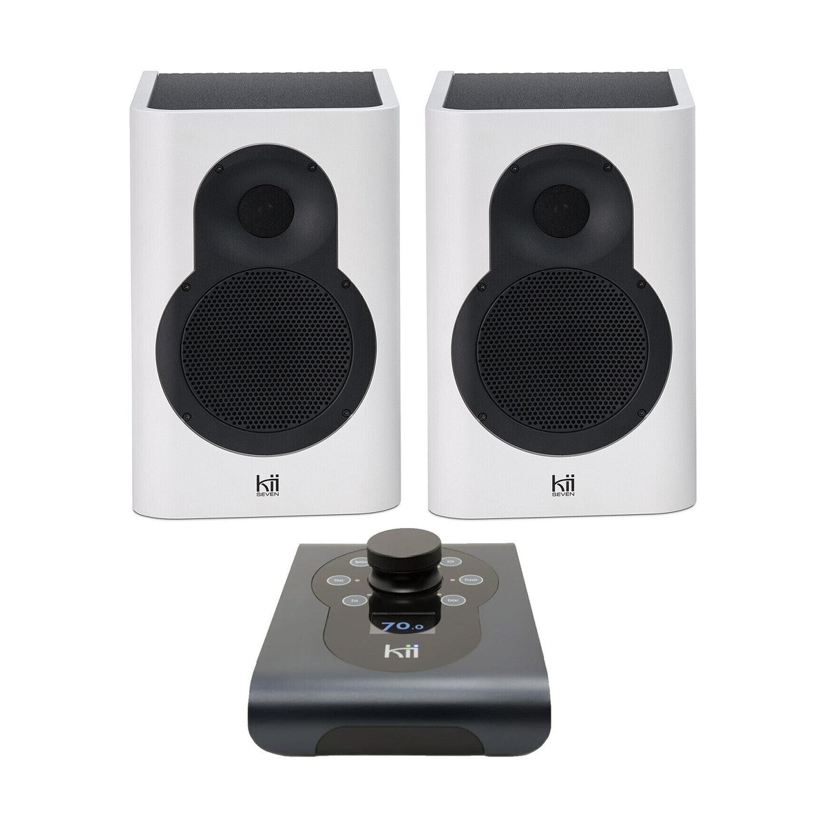 Kii SEVEN System FineTouch White 3-way DSP-Controlled Active Monitor System (Pair)