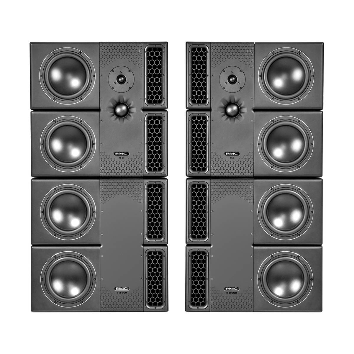 PMC 8-2 XBD 8 inch Dual-Cabinet Active Studio Monitor System