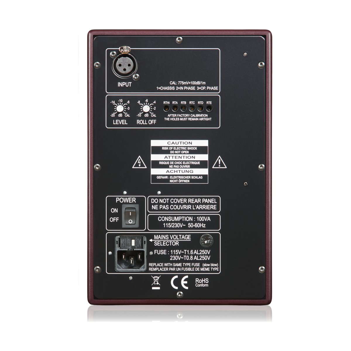 PSI AUDIO A 14 M Studio Red 2-way Active Studio Monitor