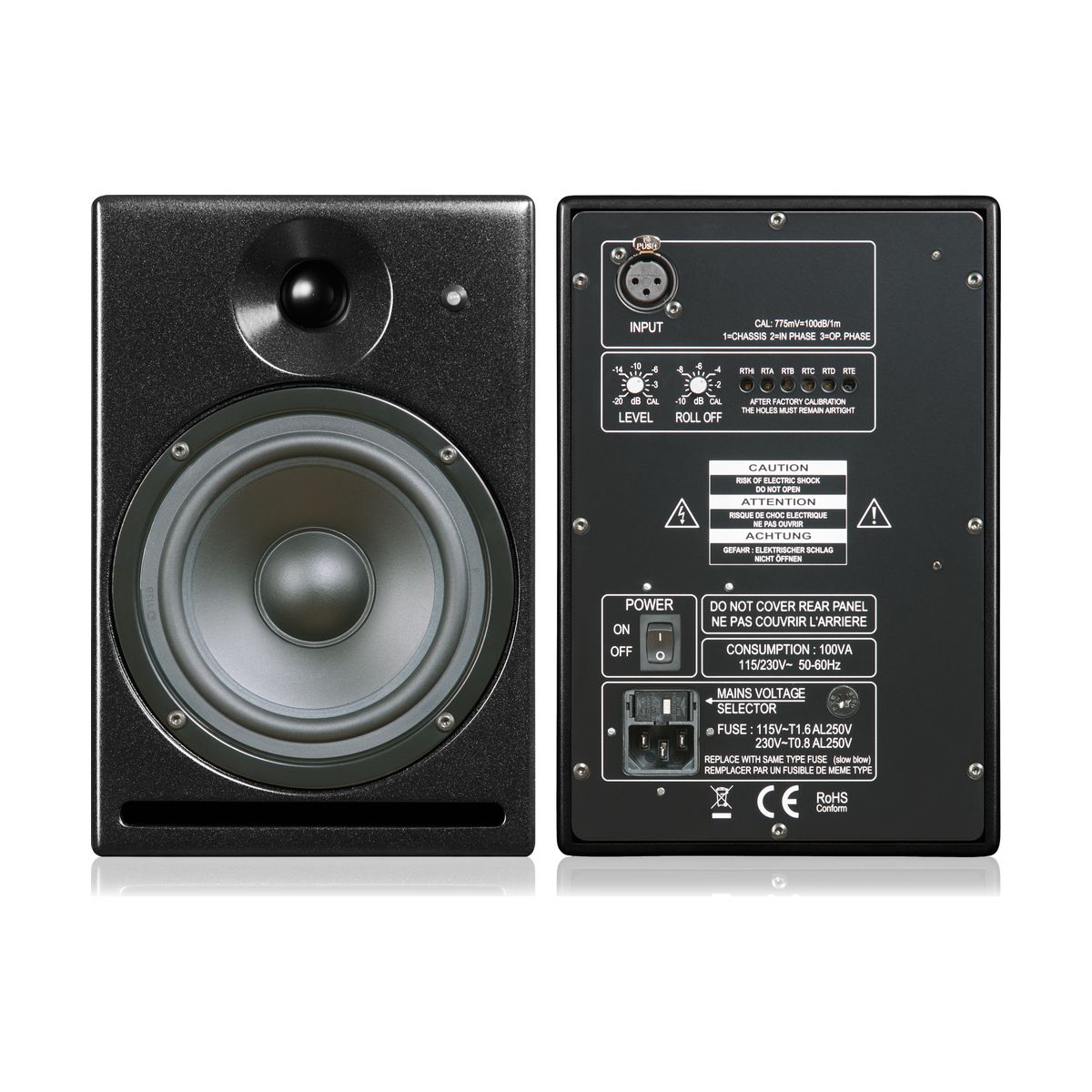 PSI AUDIO A 14 M Studio Metal Black 2-way Active Studio Monitor