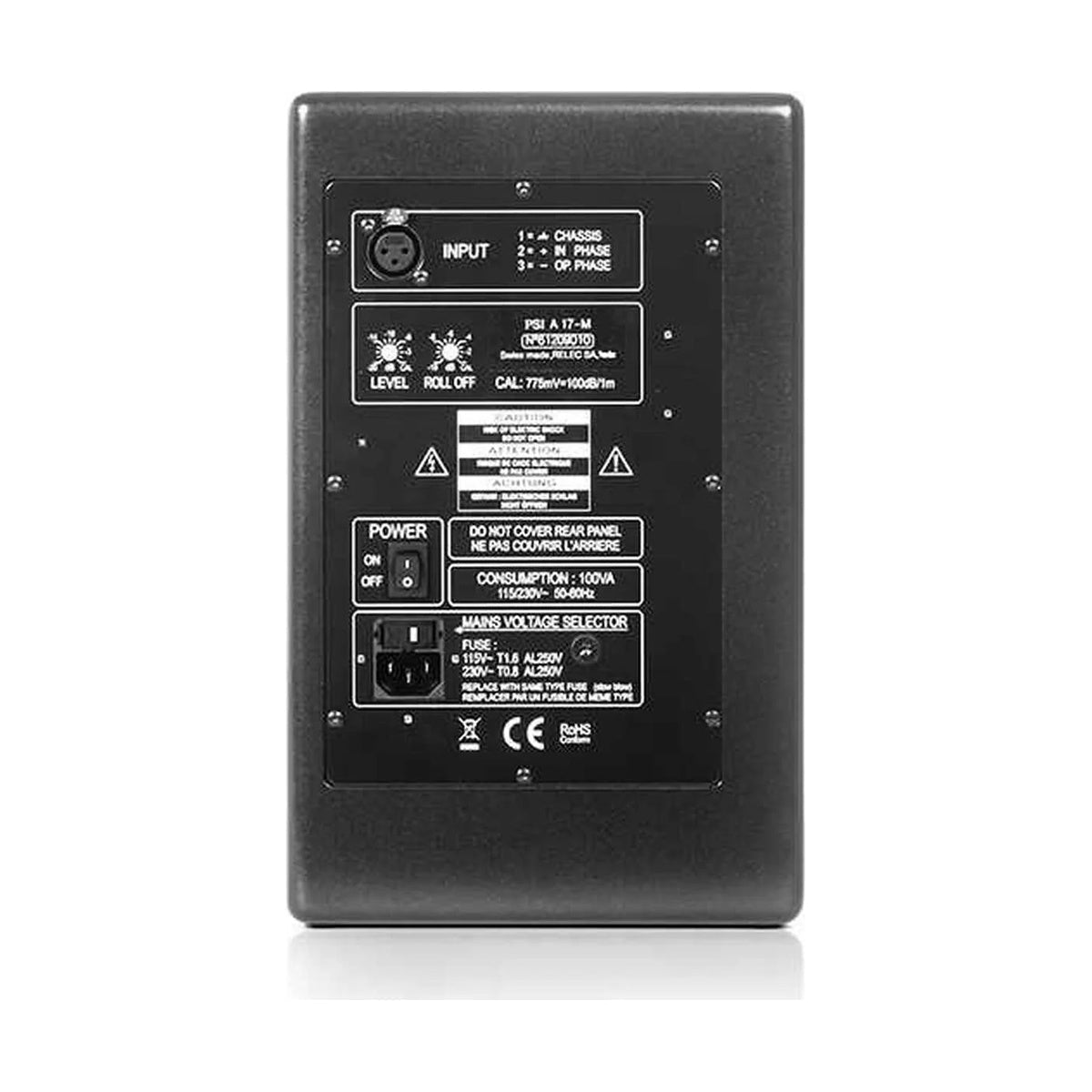 PSI AUDIO A17-M Metal Black 2-way Active Studio Monitor