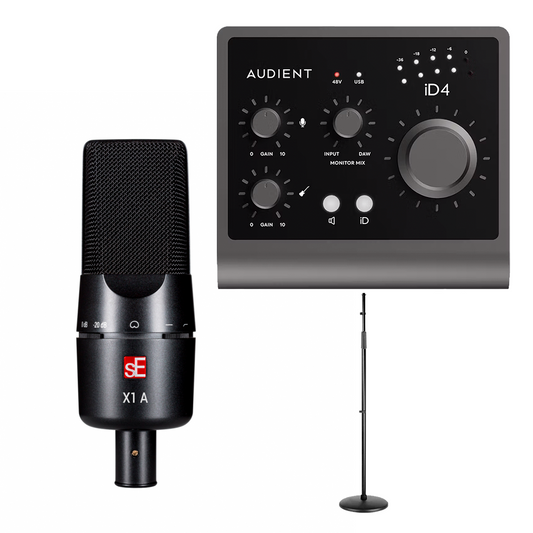 Audient iD4 MKII + SE ELECTRONICS X1 A