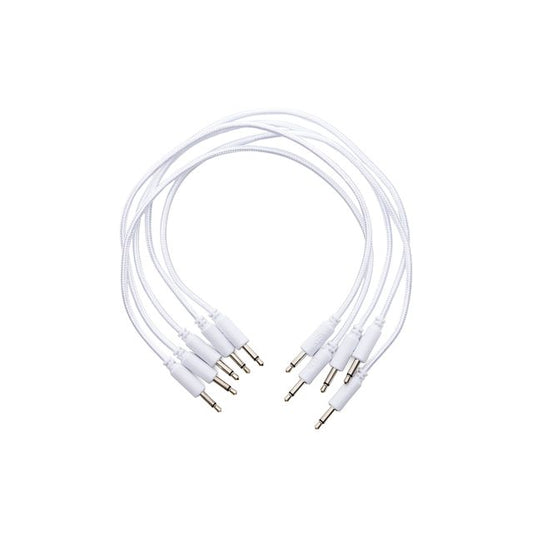 Erica Synths 5 pcs 20 cm braided cables, white